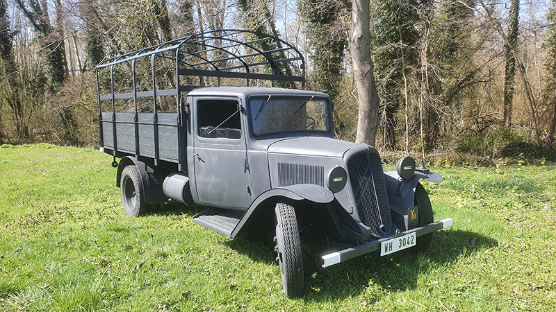 Le camion allemand, Citroën U23 de l'association les Vers de Gris.
